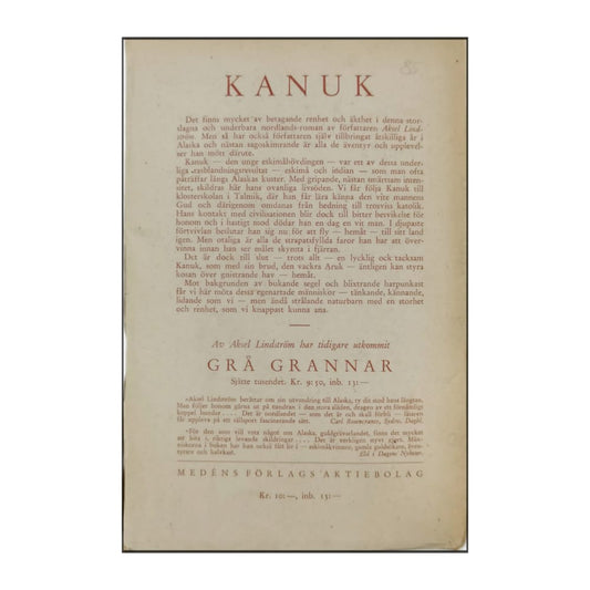 Aksel Lindström: Kanuk