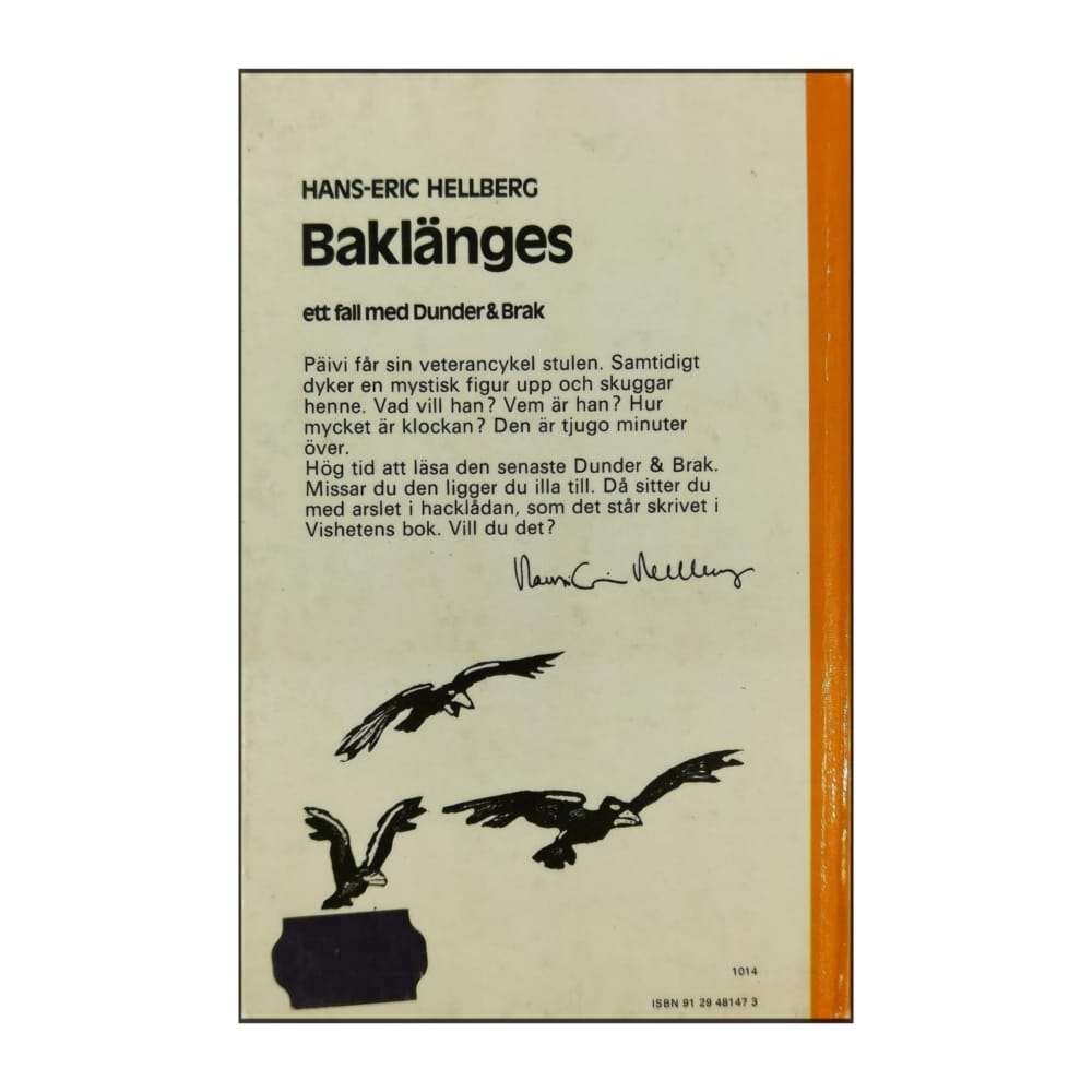 Hans-Eric Hellberg: Baklänges