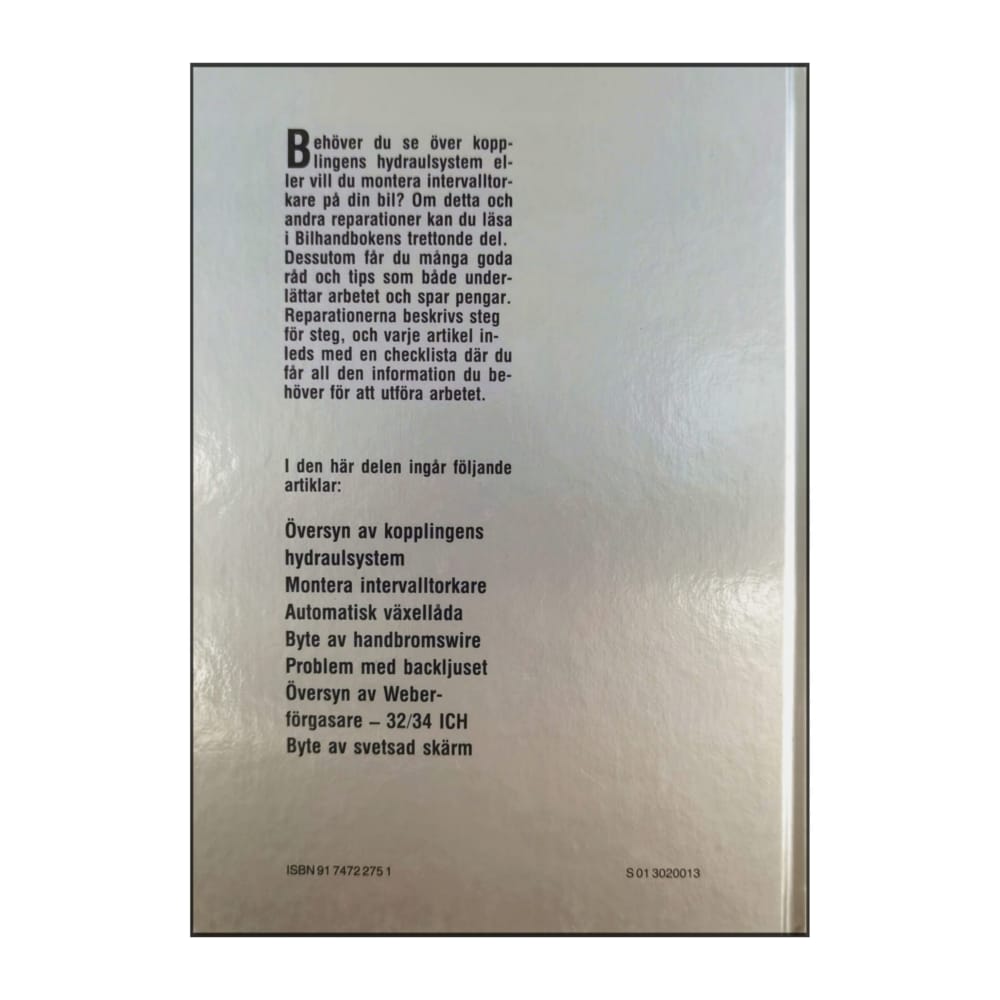 Bilhandboken 13