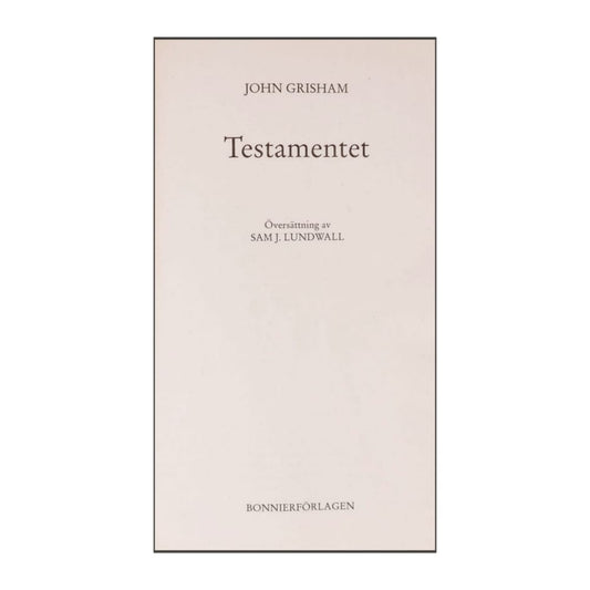 John Grisham: Testamentet