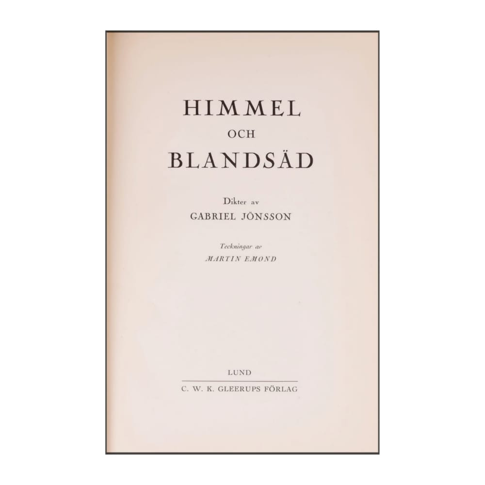 Gabriel Jönsson: Himmel Och Blandsäd