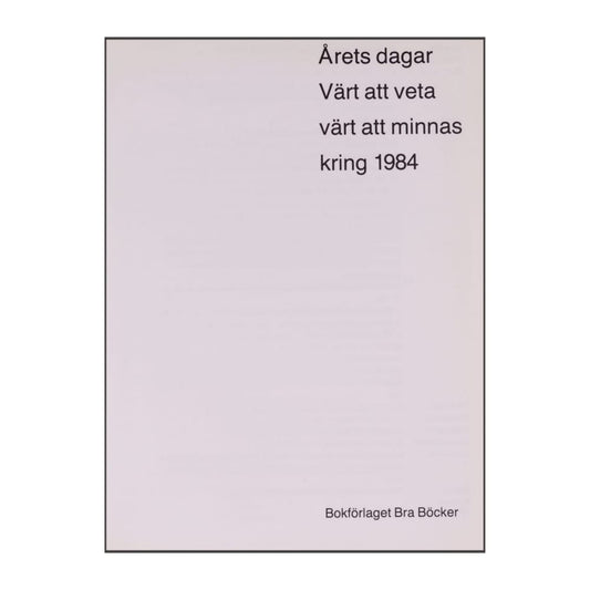 Årets Dagar 1984