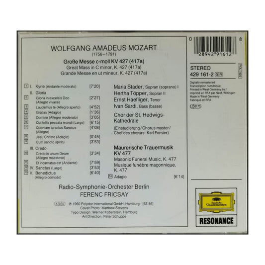 Mozart: Grosse Messe C-Moll