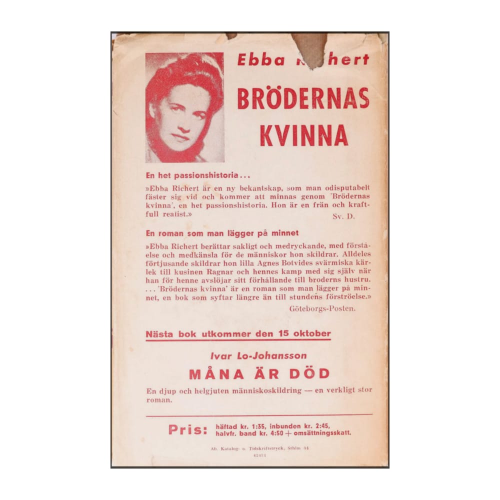 Ebba Richert: Brödernas Kvinna