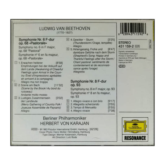 Beethoven: Symphonies Nr 6 & Nr 8