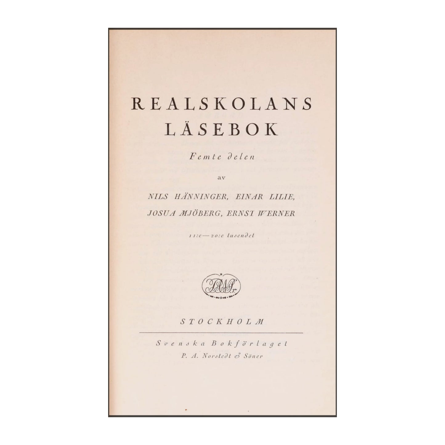 Realskolans Läsebok 5