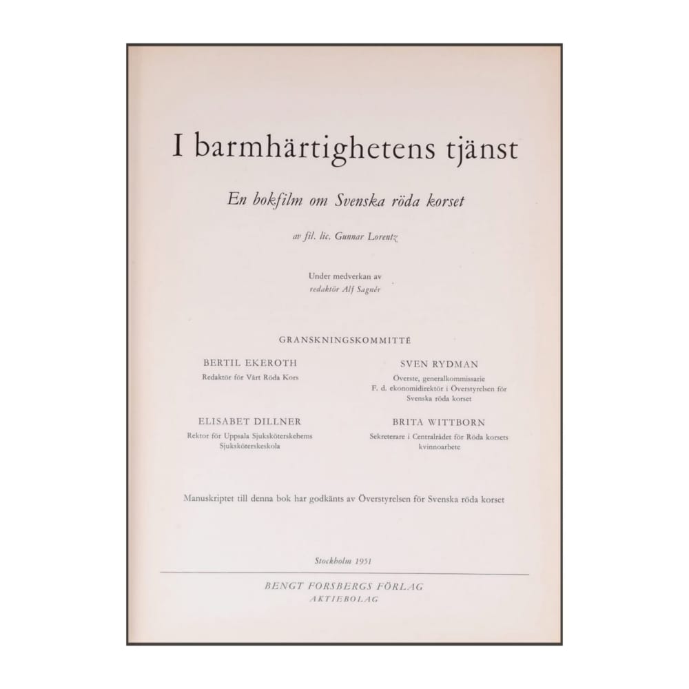 Gunnar Lorentz: I Barmhärtighetens Tjänst