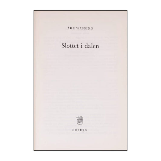 Åke Wassing: Slottet I Dalen