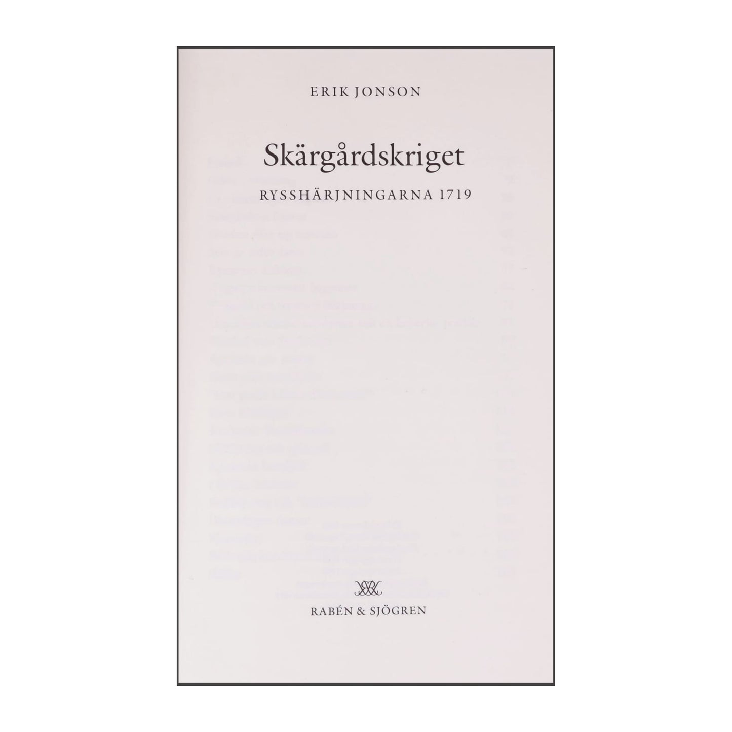 Erik Jonson: Skärgårdskriget