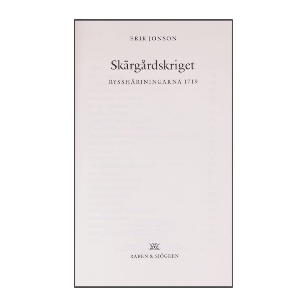 Erik Jonson: Skärgårdskriget
