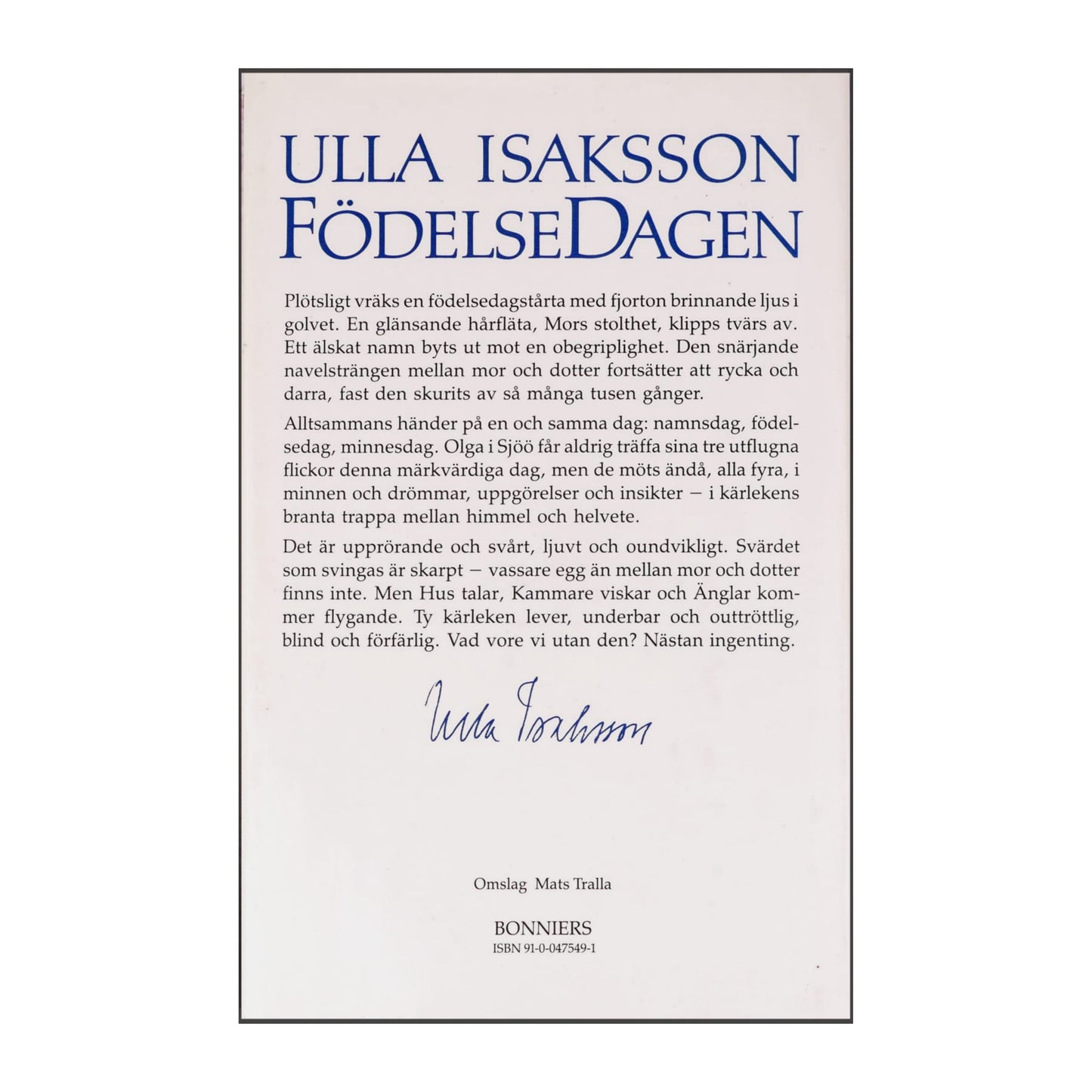 Ulla Isaksson: Födelsedagen