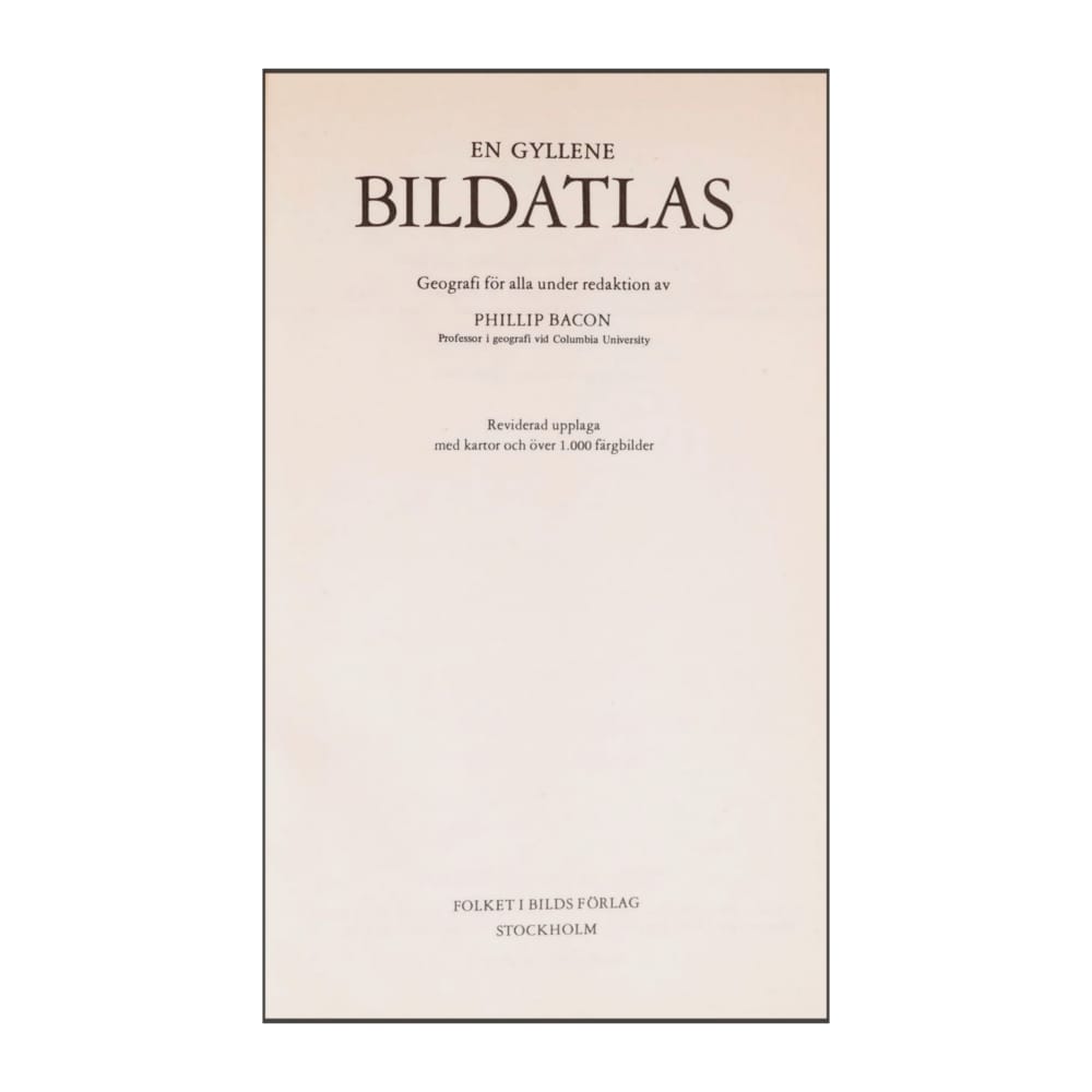 En Gyllene Bildatlas