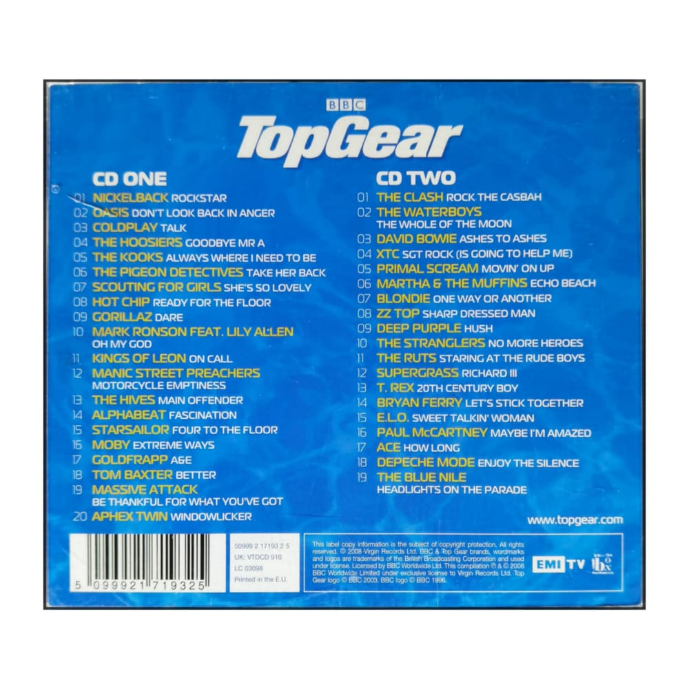 Top Gear: Anthems 2008: Seriously Hot Driving Music