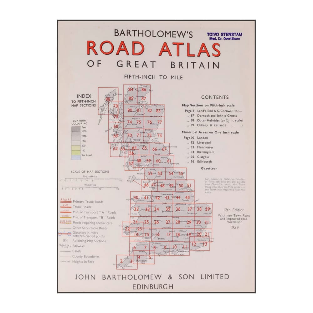 Bartholomew'S Road Atlas Of Great Britain
