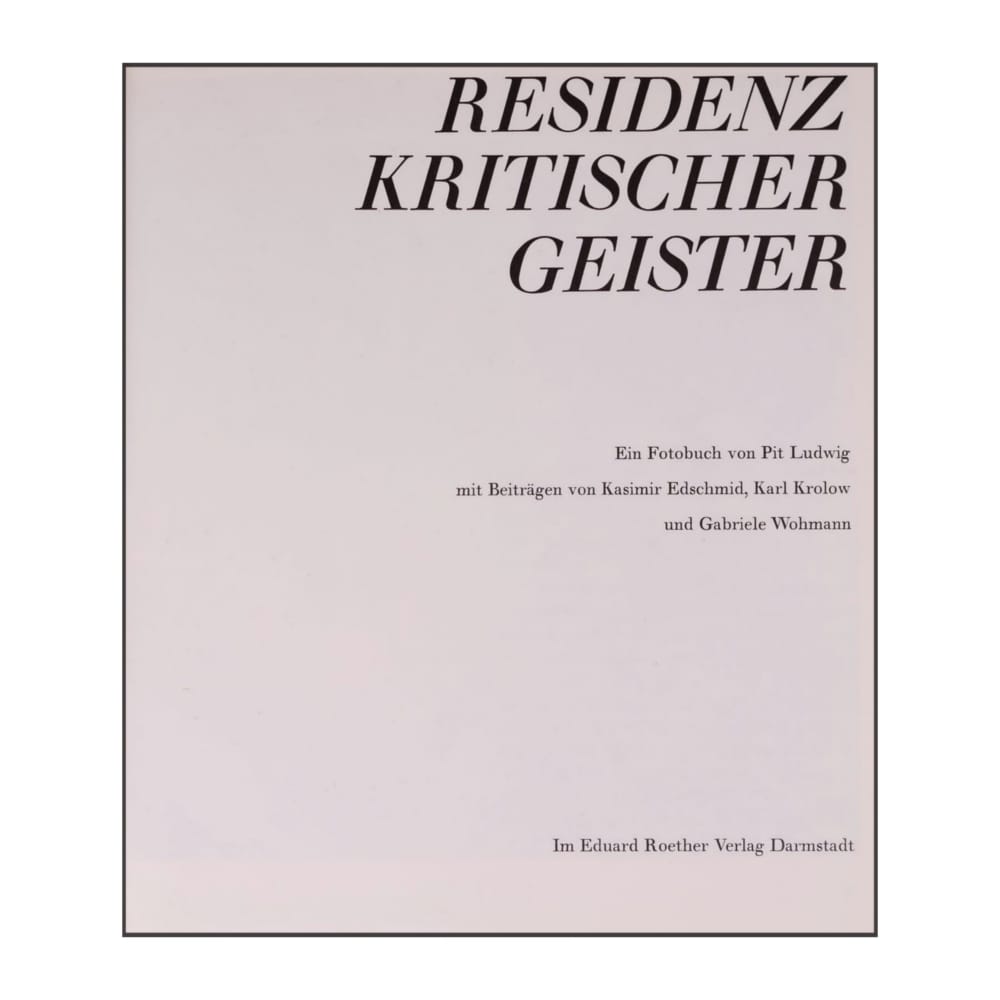 Residenz Kritischer Geister