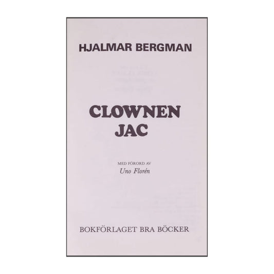 Hjalmar Bergman: Clownen Jac