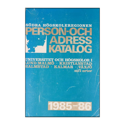 Person Och Adress Katalog 1985-1986