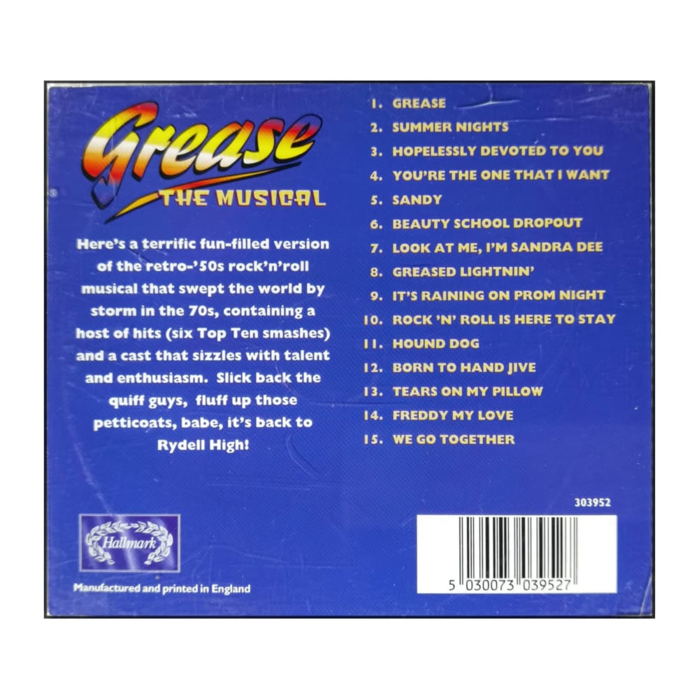 Grease: The Musical: All The Hit Songs
