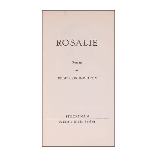 Helmer Grundström: Rosalie
