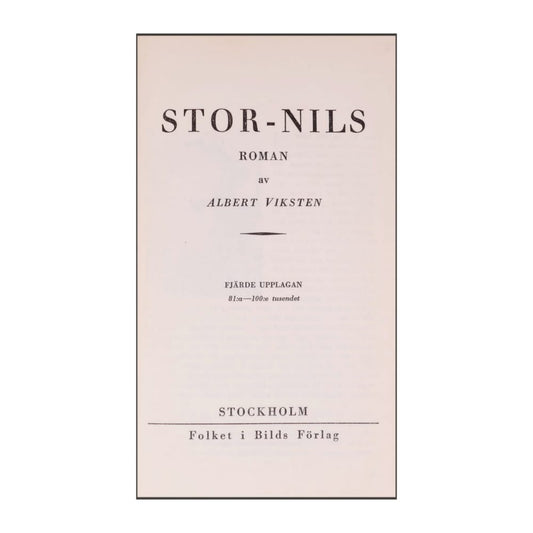 Albert Viksten: Stor-Nils
