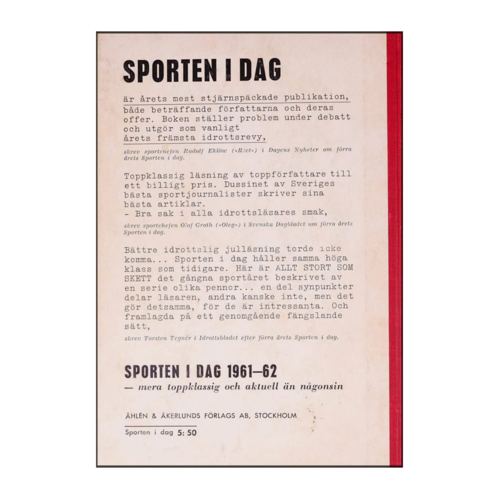 Sporten I dag 1961-1962