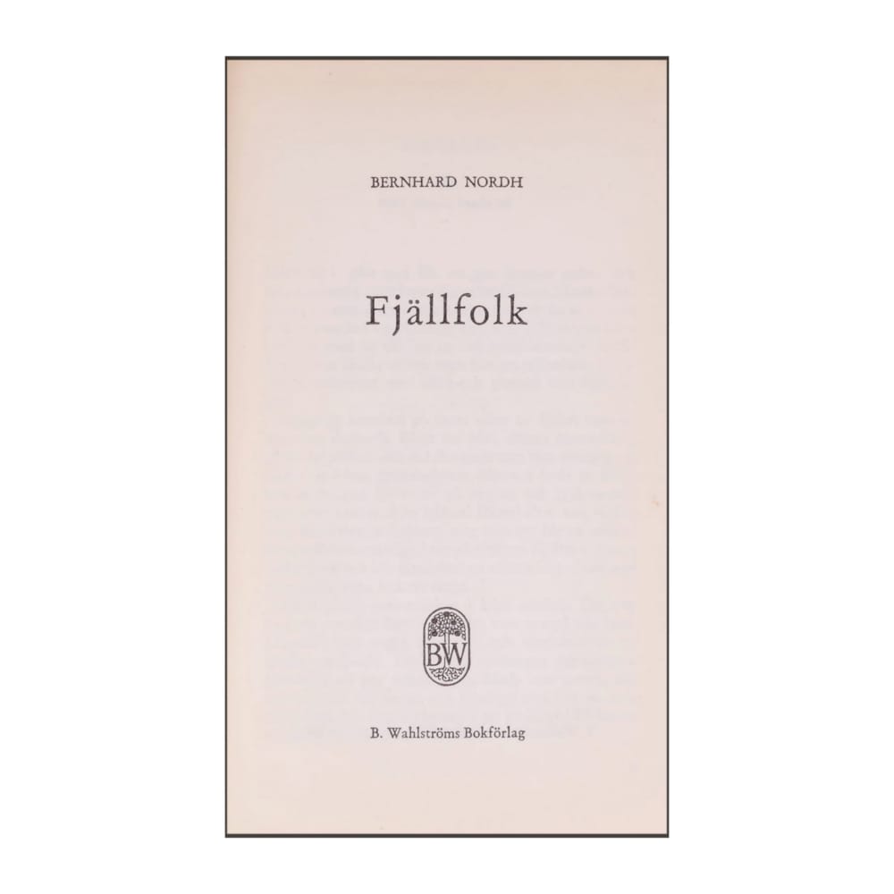 Bernhard Nordh: Fjällfolk