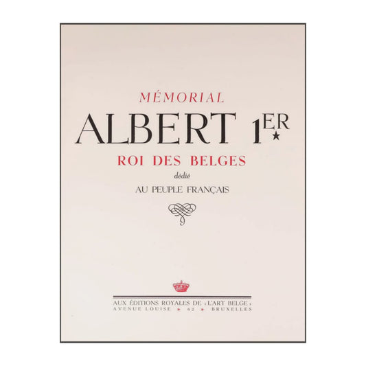 Roi Des Belges: Memorial Albert 1Er