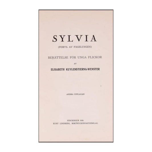Elizabeth Kuylenstierna-Wenster: Sylvia