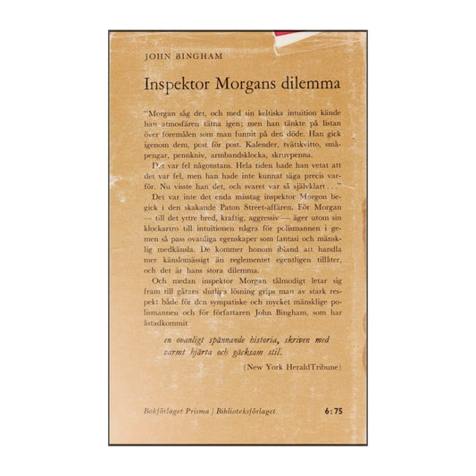 John Bingham: Inspector Morgans Dilemma