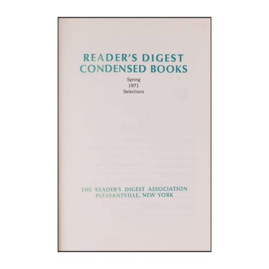 Reader'S Digest Condensed Books