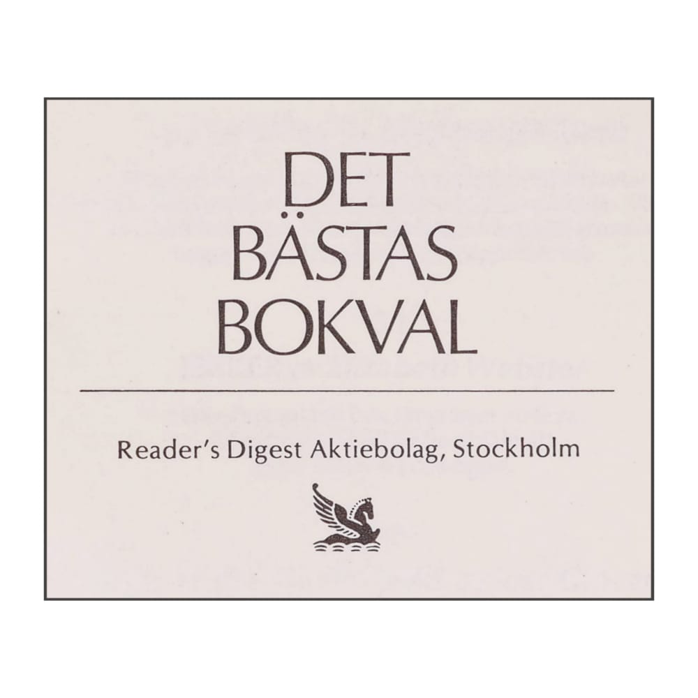 Reader’S Digest: Det Bästas Bokval: Tsunami