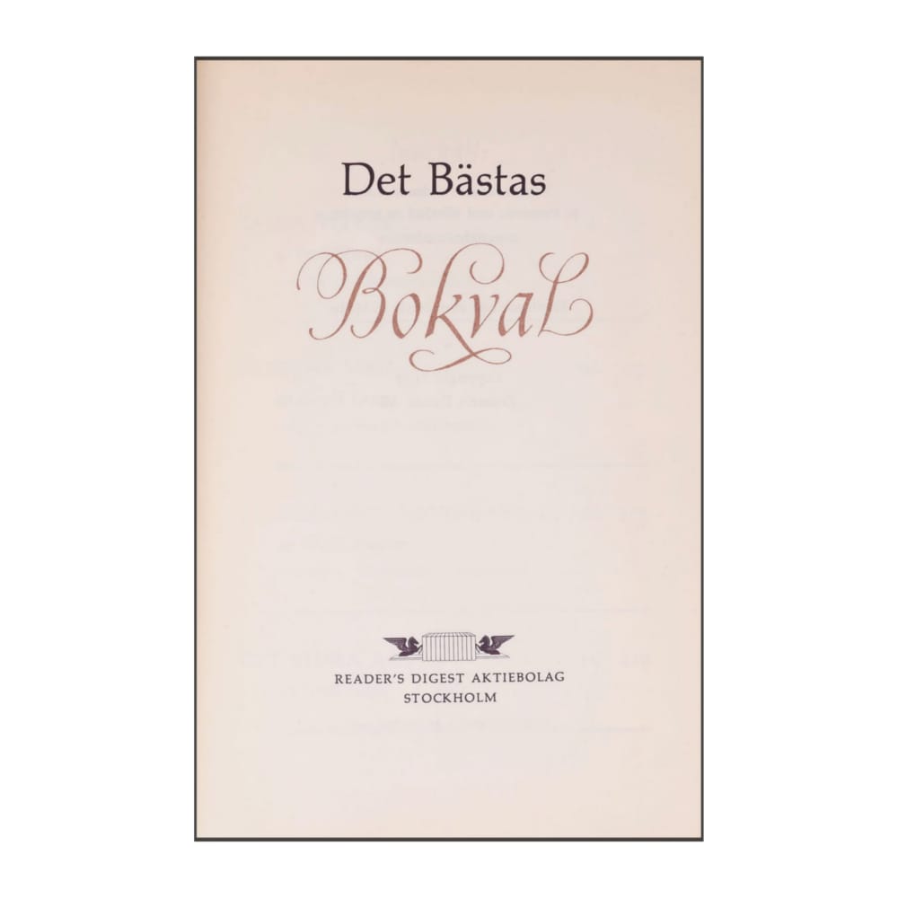 Reader’S Digest: Det Bästas Bokval: Gamle Yeller