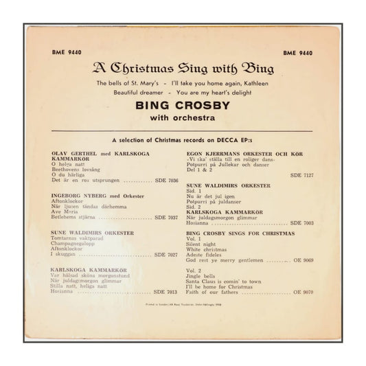 Bing Crosby: A Christmas Sing With Bing