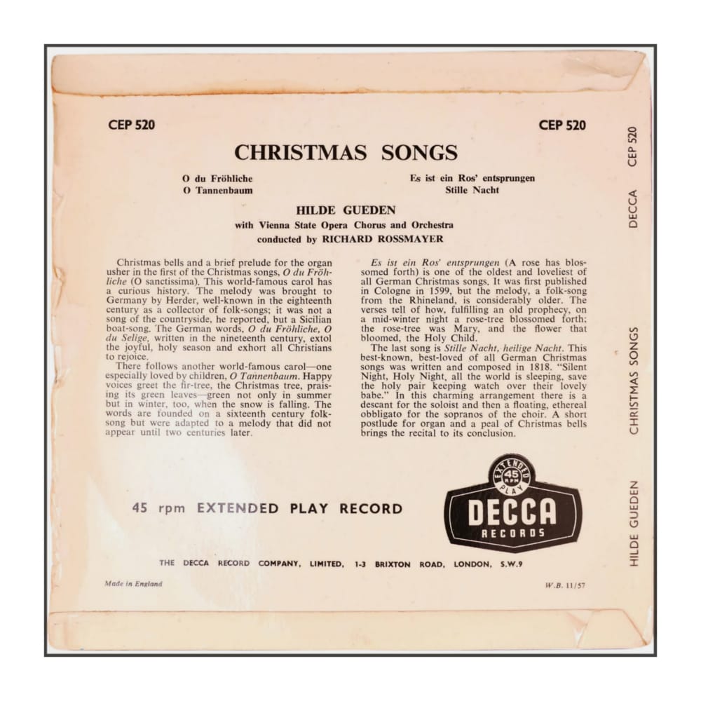 Hilde Güden: Christmas Songs