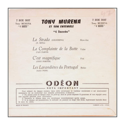 Tony Murena: 4 Succès
