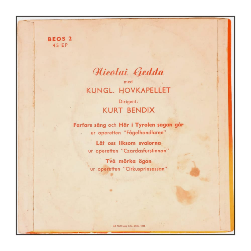 Nicolai Gedda: Farfars Sång