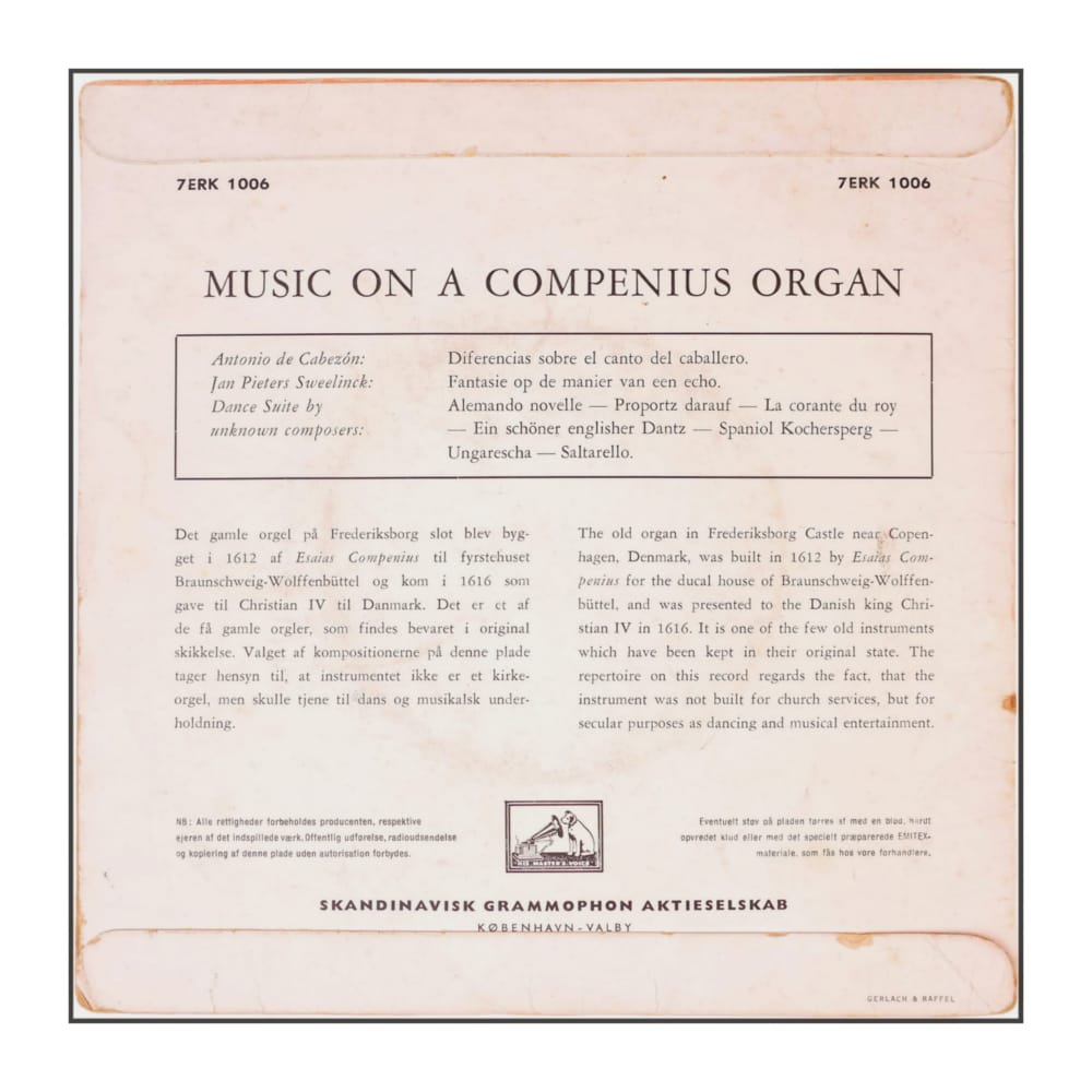 Compenius Organ: His Master’S Voice