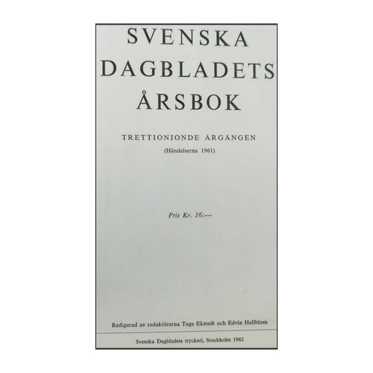 Svenska Dagbladets Årsbok 1961