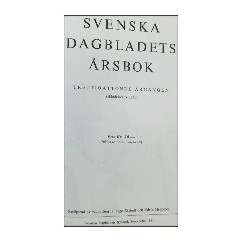Svenska Dagbladets Årsbok 1960
