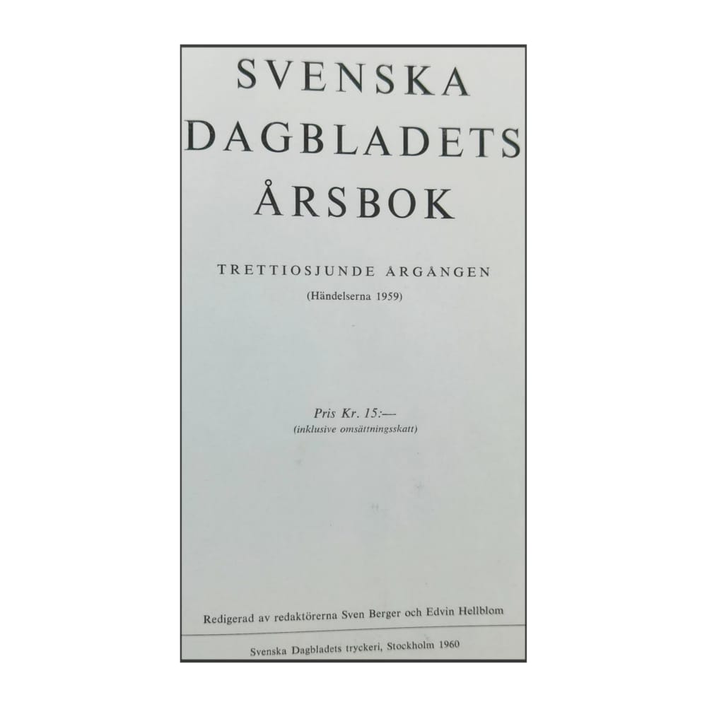 Svenska Dagbladets Årsbok 1959