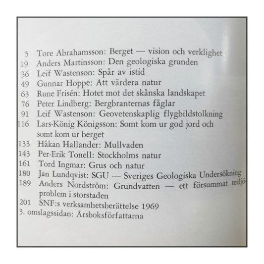 Snf 1970 Berg Och Jord