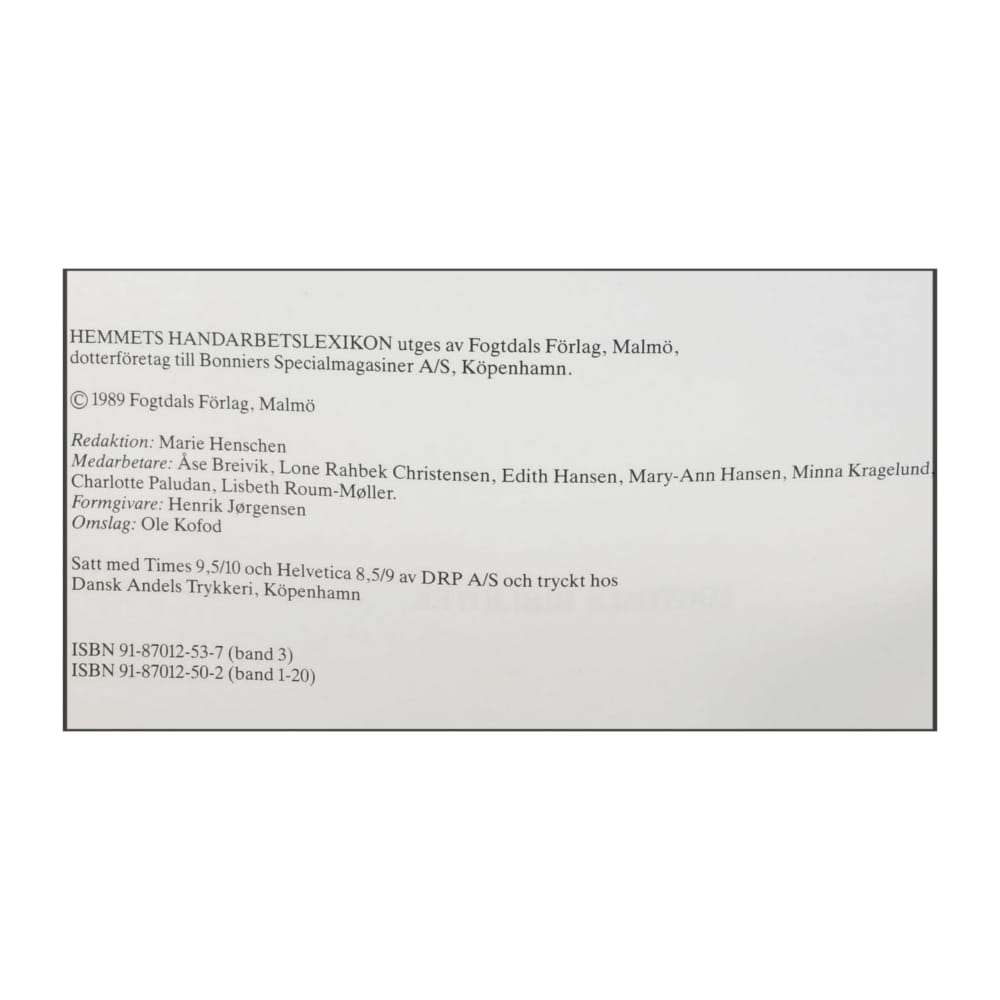 Hemmets Handarbeteslexikon 3