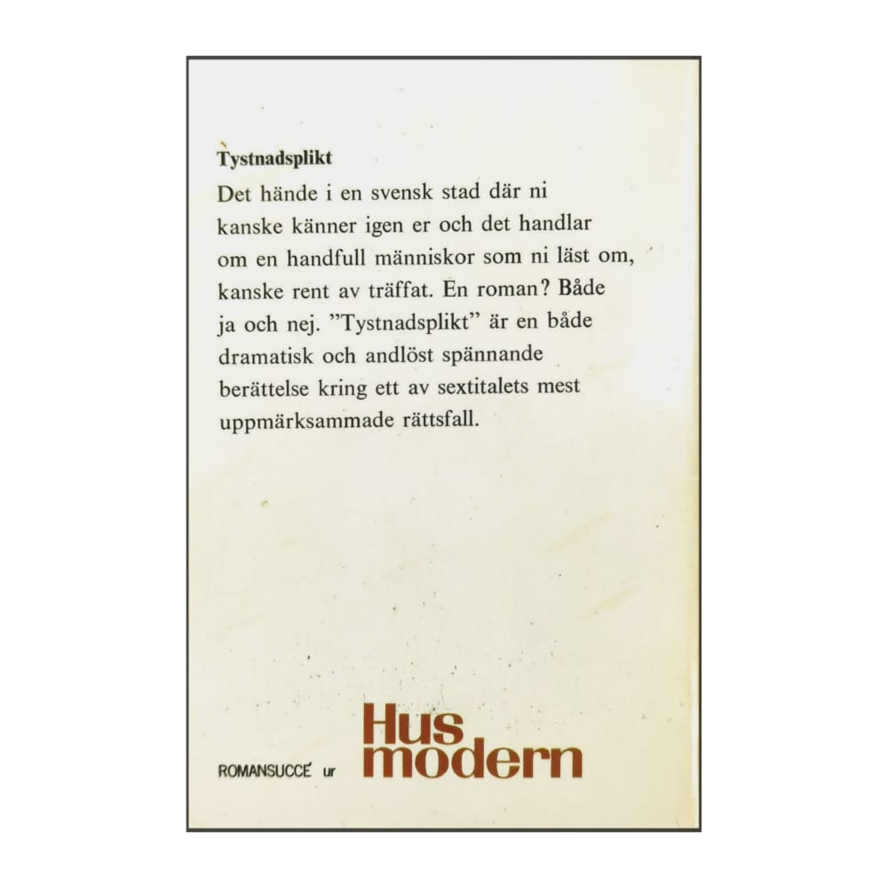 Gunnar Berg: Tystnadsplikt