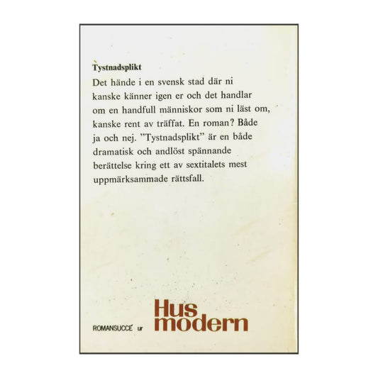 Gunnar Berg: Tystnadsplikt