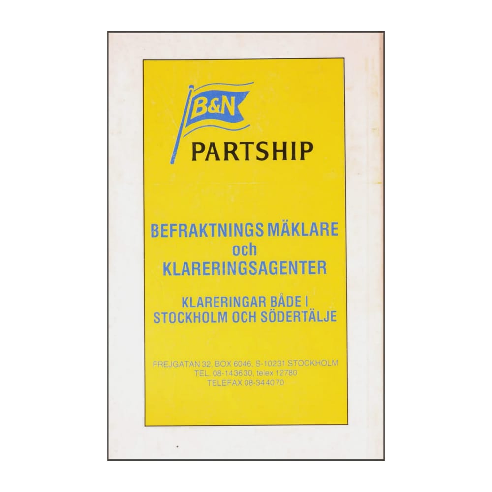 Svensk Illustrerad Skeppslista 1991