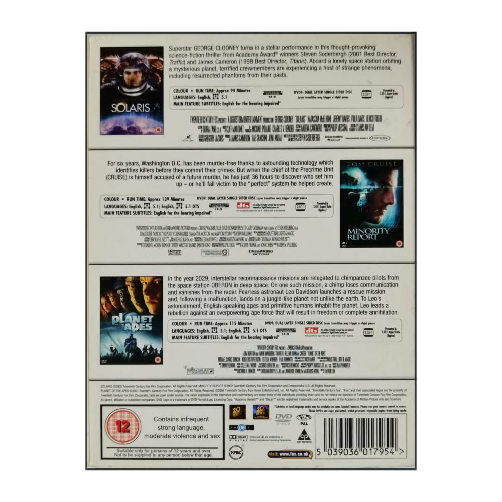 Solaris + Minority Report + Planet Of The Apes