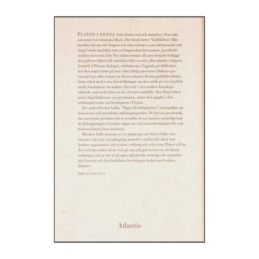 Gunnar Eriksson: Platon & Smitaren