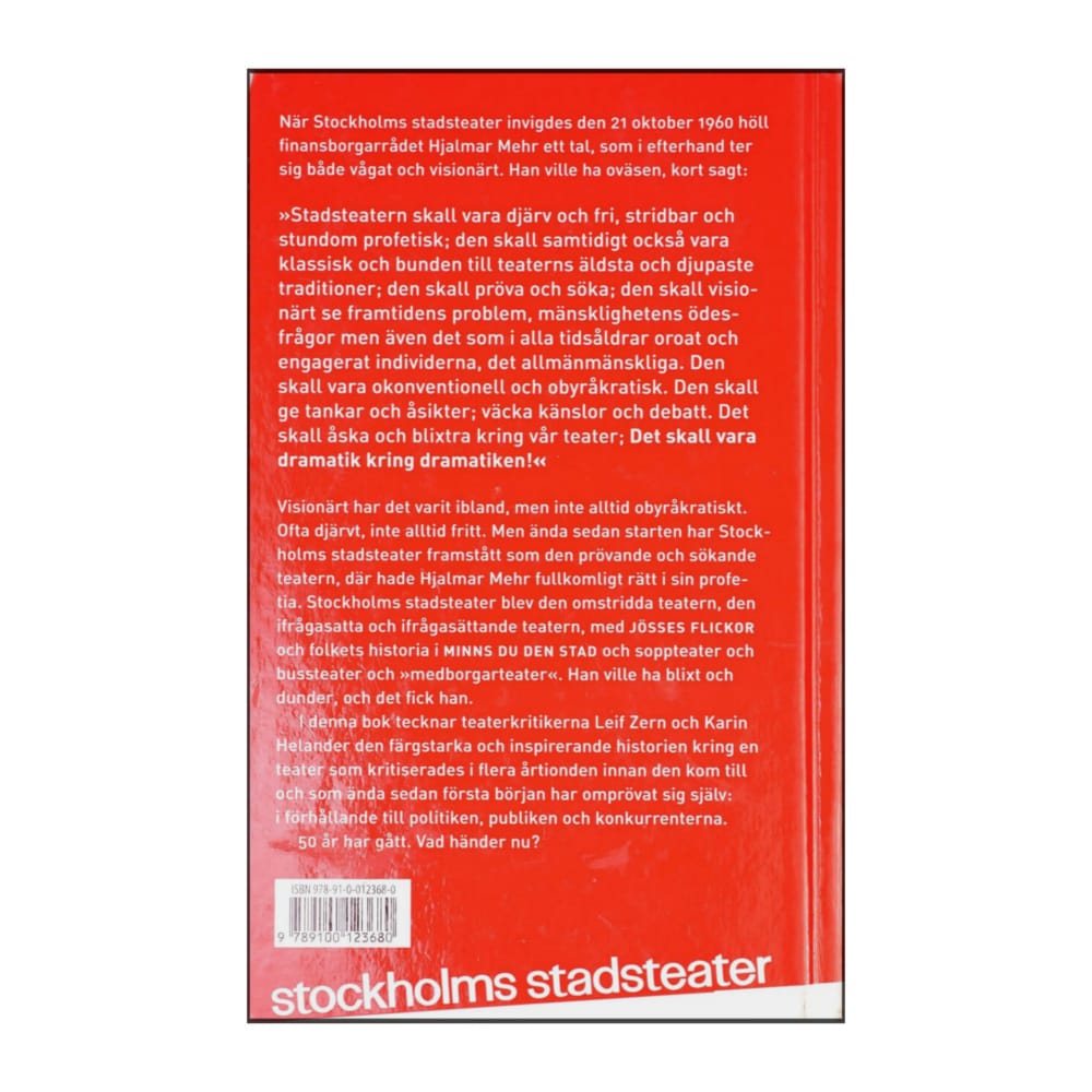 Karin Helander: Det Skall Åska Och Blixtra Kring Vår Teater