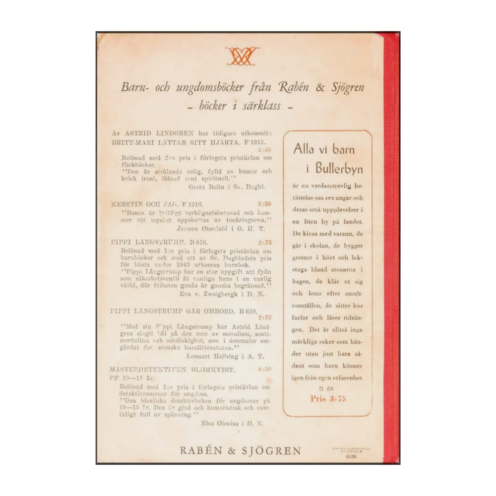 Astrid Lindgren: Alla Vi Barn I Bullerbyn
