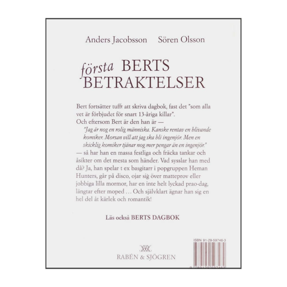 Bert: Berts Första Betraktelser